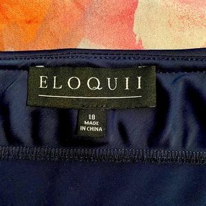 ELOQUII Midi silky skirt